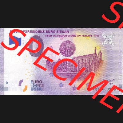 0-Euro Souvenirscheine Deutschland 2019-1, XEKR, Bischofsresidenz Burg Ziesar - Siegel Des Bischofs Ludwig Von Neindorf - 1340 (1) Sammlung