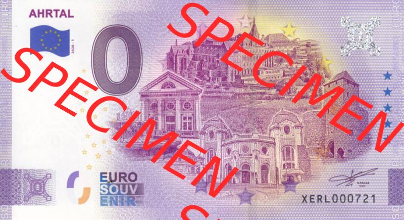 0-Euro Souvenirscheine Deutschland 2020-1, XERL, Ahrtal (1) Sammlung