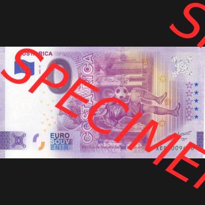 0-Euro Souvenirscheine Deutschland 2022-CR, Fußball-WM in Katar XEQA, Costa-Rica (1) Sammlung