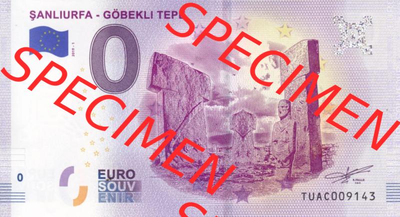 0-Euro Souvenirscheine Türkei 2019-1, TUAC, Şanlıurfa - Göbekli Tepe (1) Sammlung