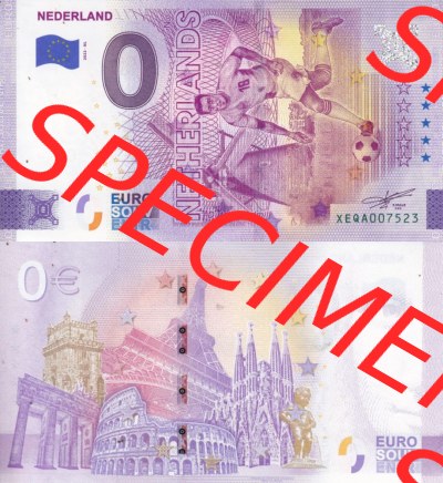 0-Euro Souvenirscheine Deutschland 2022-NL, Fußball-WM in Katar XEQA, Niederlande - Netherlands (3) Sammlung