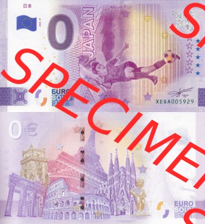 0-Euro Souvenirscheine Deutschland 2022-JP, Fußball-WM in Katar XEQA, Japan (3) Sammlung
