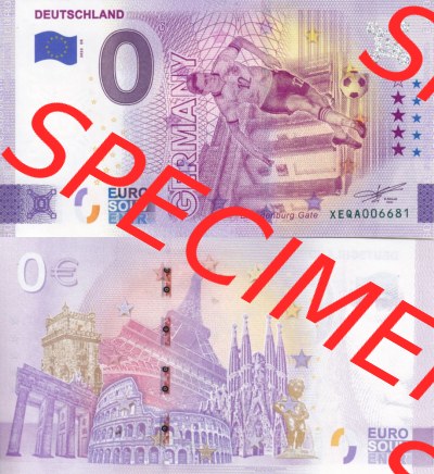 0-Euro Souvenirscheine Deutschland 2022-DE, Fußball-WM in Katar XEQA, Deutschland - Germany (3) Sammlung