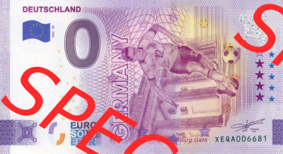 0-Euro Souvenirscheine Deutschland 2022-DE, Fußball-WM in Katar XEQA, Deutschland - Germany (1) Sammlung