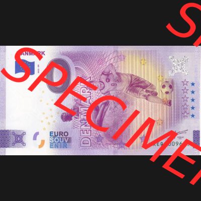 0-Euro Souvenirscheine Deutschland 2022-DK, Fußball-WM in Katar XEQA, Dänemark - Danmark - Denmark (1) Sammlung