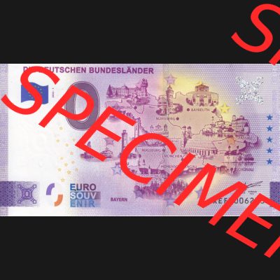 0-Euro Souvenirscheine Deutschland 2022-1, XEFT, Die deutschen Bundesländer - Bayern (1) Sammlung