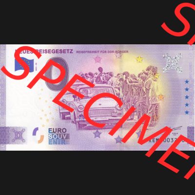 0-Euro Souvenirscheine Deutschland 2020-33, XEMZ, Neues Reisegesetz - Reisefreiheit für DDR-Bürger (1) Sammlung