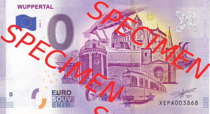 0-Euro Souvenirscheine Deutschland 2020-1, XEPA, Wuppertal (1) Sammlung