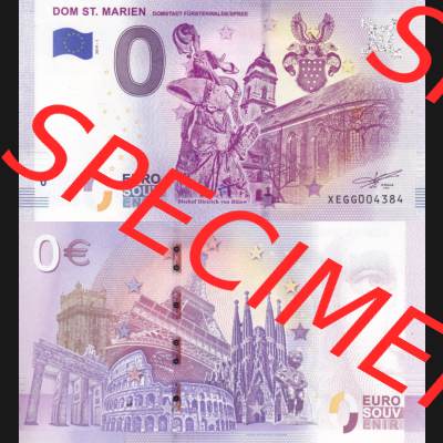 0-Euro Souvenirscheine Deutschland 2019-1, XEGG, Dom St. Marien - Domstadt Fürstenwalde/Spree (3) Sammlung