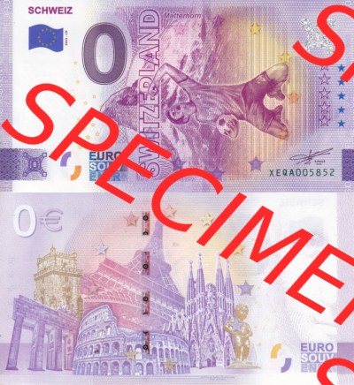 0-Euro Souvenirscheine Deutschland 2022-CH, Fußball-WM in Katar XEQA, Schweiz - Switzerland (3) Sammlung