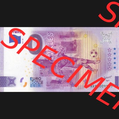 0-Euro Souvenirscheine Deutschland 2022-WA, Fußball-WM in Katar XEQA, Wales - CYMRU (1) Sammlung