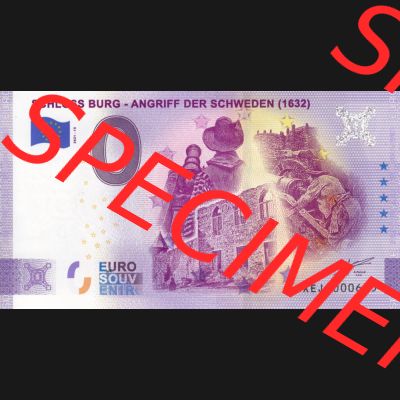 0-Euro Souvenirscheine Deutschland 2021-13, XEJG, Schloss Burg - Angriff Der Schweden (1632) (1) Sammlung