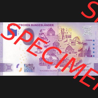 0-Euro Souvenirscheine Deutschland 2021-11, XEFT, Die deutschen Bundesländer - Schleswig-Holstein (1) Sammlung