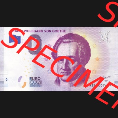 0-Euro Souvenirscheine Deutschland 2018-1, XEDN, Johann Wolfgang von Goethe (1) Sammlung