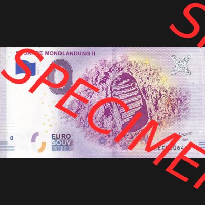 0-Euro Souvenirscheine Deutschland 2018-2, XECB, 50 Jahre Mondlandung II (1) Sammlung