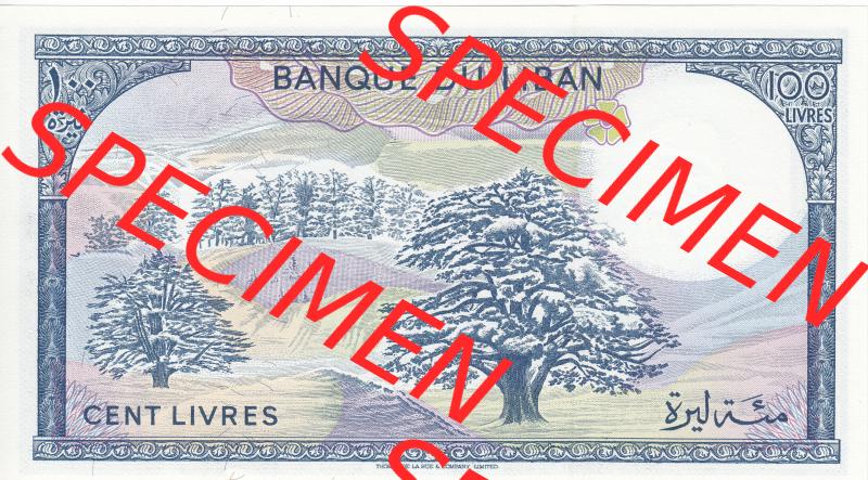 Banknote Asien Libanon 1964, 100 Livres (2) Sammlung