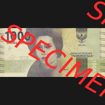 Banknote Asien Indonesien 2016 ,1000 Rupiah (1) Sammlung