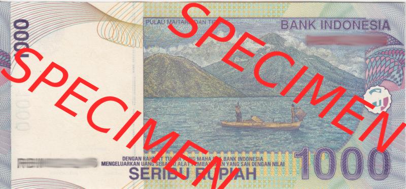 Banknote Asien Indonesien 2009, 1000 Rupiah (2) Sammlung
