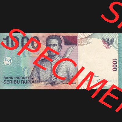 Banknote Asien Indonesien 2013, 1000 Rupiah (1) Sammlung