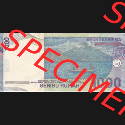 Banknote Asien Indonesien 2013, 1000 Rupiah (2) Sammlung