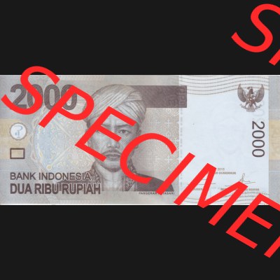Banknote Asien Indonesien 2015, 2000 Rupiah (1) Sammlung