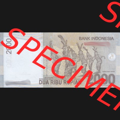 Banknote Asien Indonesien 2015, 2000 Rupiah (2) Sammlung