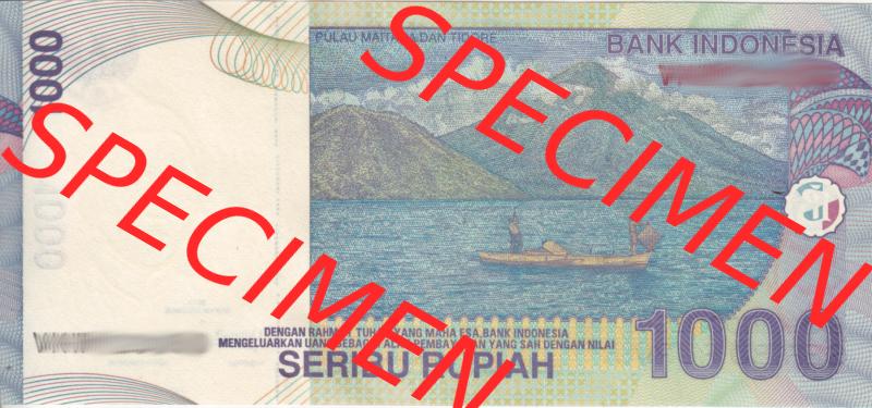 Banknote Asien Indonesien 2013, 1000 Rupiah (2) Sammlung