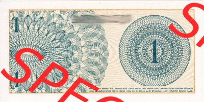 Banknote Asien Indonesien 1964, 1 San (2) Sammlung