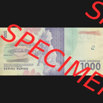 Banknote Asien Indonesien 2016 ,1000 Rupiah (2) Sammlung
