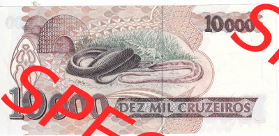 Banknoten Amerika Brasilien 1991, 1992, 1993 10000 Cruzeiros (2) Sammlung