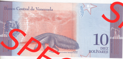 Banknoten Amerika Venezuela 2018, 10 Diez Bolivares (2) Sammlung