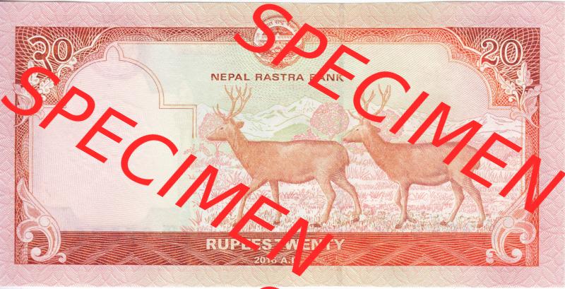 Banknoten Asien Nepal 2016, 20 Rupees, Rupien (2) Sammlung