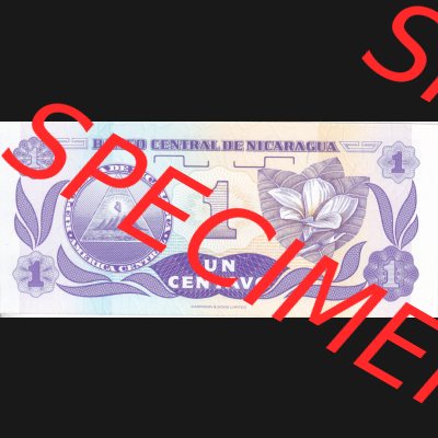 Banknoten Amerika Nicaragua 1991 p167 1 Centavo (2) Sammlung