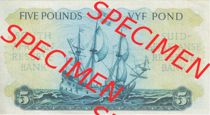 Banknoten Afrika Südafrika 1948-1959, 5 Pfund III (2) Sammlung