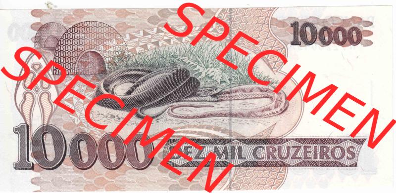 Banknoten Amerika Brasilien 1991, 1992, 1993 10000 Cruzeiros (2) Sammlung