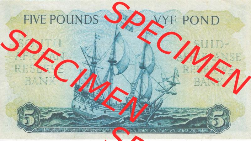 Banknoten Afrika Südafrika 1948-1959, 5 Pfund I (2) Sammlung