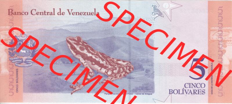Banknoten Amerika Venezuela 2018, 5 Cinco Bolivares (2) Sammlung