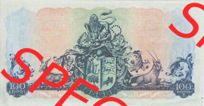 Banknoten Afrika Südafrika 1948-1959, 100 Pfund I (2) Sammlung