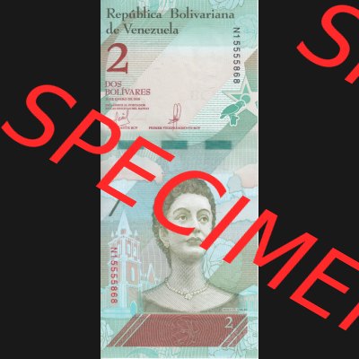 Banknoten Amerika Venezuela 2018 2 Bolivares Papageien-Vogel (1) Sammlung