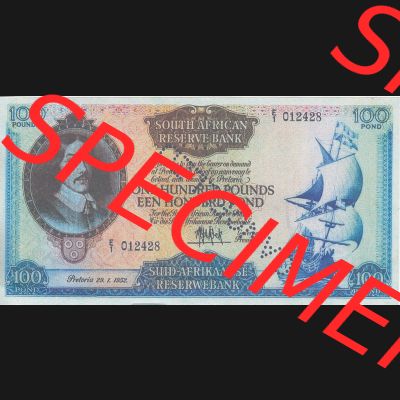 Banknoten Afrika Südafrika 1948-1959, 100 Pfund I (1) Sammlung