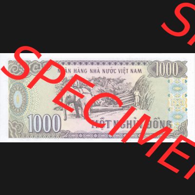 Banknoten Asien Vietnam 1988, 1000 Dong (2) Sammlung