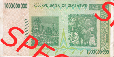 Banknoten Afrika Simbabwe 2008, 1000000000 (2) Sammlung