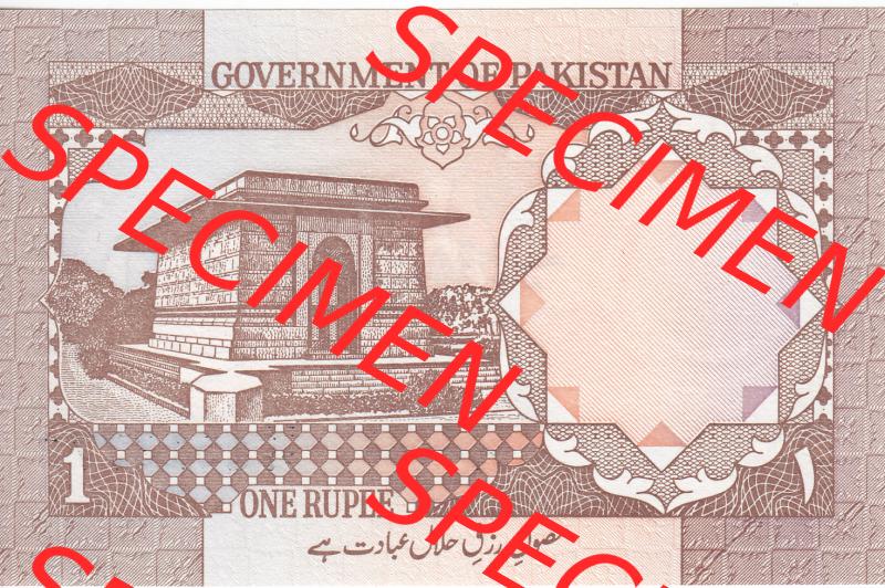 Banknoten Asien Pakistan 1981, 1 Rupee Rupie (2) Sammlung
