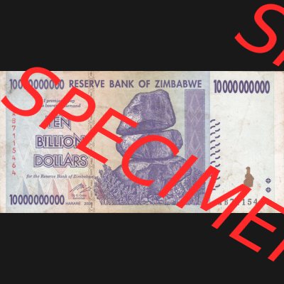 Banknoten Afrika Simbabwe 2008, 100000000000 Dollars (1) Sammlung