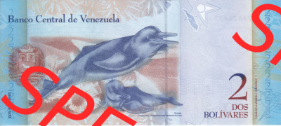 Banknoten Amerika Venezuela 2012, 2 Dos Bolivares (2) Sammlung