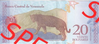 Banknoten Amerika Venezuela 2018, 20 Veinte Bolivares (2) Sammlung
