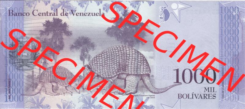 Banknoten Amerika Venezuela 2017, 1000 Mil Bolivares (2) Sammlung