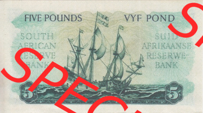 Banknoten Afrika Südafrika 1948-1959, 5 Pfund II (2) Sammlung