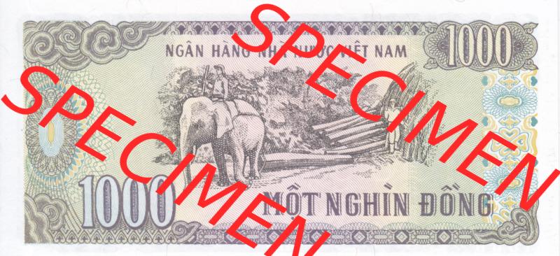 Banknoten Asien Vietnam 1988, 1000 Dong (2) Sammlung
