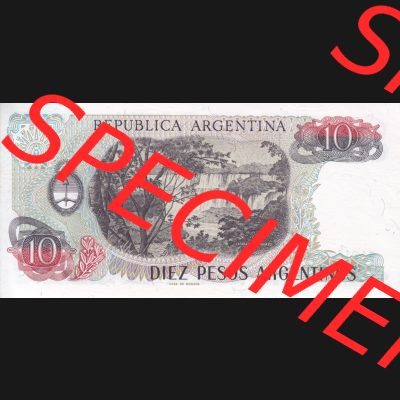 Banknoten Amerika Argentinien 1983-1984 p313 10 Pesos Argentinos (2) Sammlung